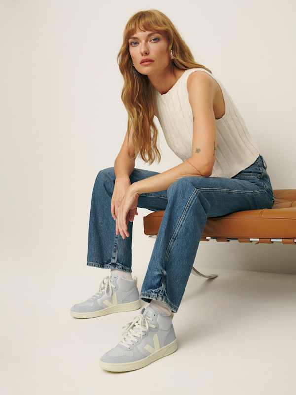 Veja V-15 Sneaker - Pearl Cashew